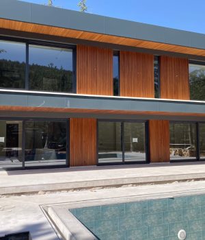 Teak iroko ahşap cephe-2