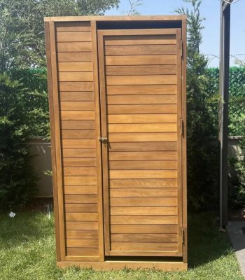 Teak iroko ahşap duş duşakabin-1